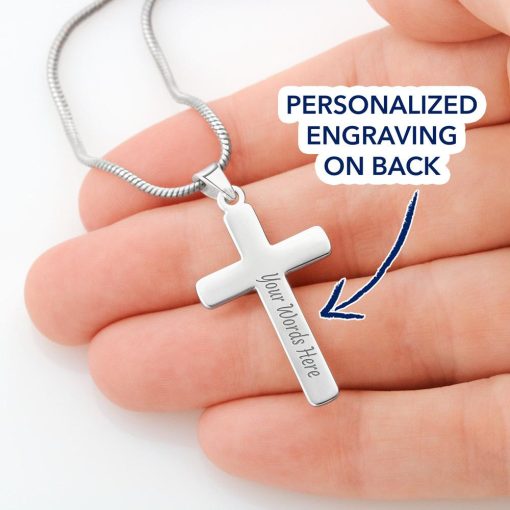 Gearhumans 3D To My Badass Mom Happy Mothers Day Personalized Cross Necklace 9 Gearhumans 3D To My Badass Mom Happy Mothers Day Personalized Cross Necklace GS2604218 ShineOn Fulfillment