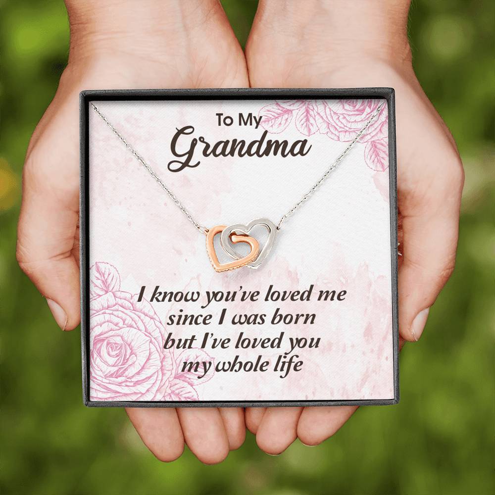 Gearhumans 3D To My Grandma Happy Mothers Day Interlocking Hearts Necklace 2 Gearhumans 3D To My Grandma Happy Mothers Day Interlocking Hearts Necklace GS2604213 ShineOn Fulfillment
