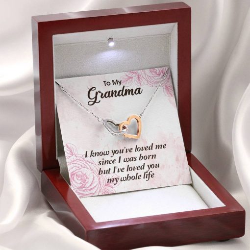 Gearhumans 3D To My Grandma Happy Mothers Day Interlocking Hearts Necklace 10 Gearhumans 3D To My Grandma Happy Mothers Day Interlocking Hearts Necklace GS2604213 ShineOn Fulfillment