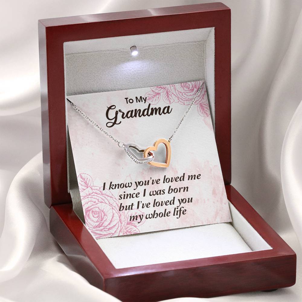 Gearhumans 3D To My Grandma Happy Mothers Day Interlocking Hearts Necklace 5 Gearhumans 3D To My Grandma Happy Mothers Day Interlocking Hearts Necklace GS2604213 ShineOn Fulfillment
