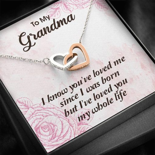 Gearhumans 3D To My Grandma Happy Mothers Day Interlocking Hearts Necklace 6 Gearhumans 3D To My Grandma Happy Mothers Day Interlocking Hearts Necklace GS2604213 ShineOn Fulfillment Standard Box