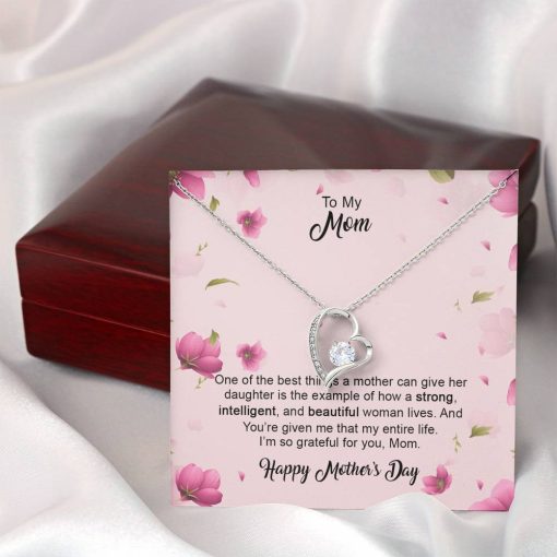 Gearhumans 3D To My Loving Mom Happy Mothers Day Forever Love Necklace GS2604216 ShineOn Fulfillment