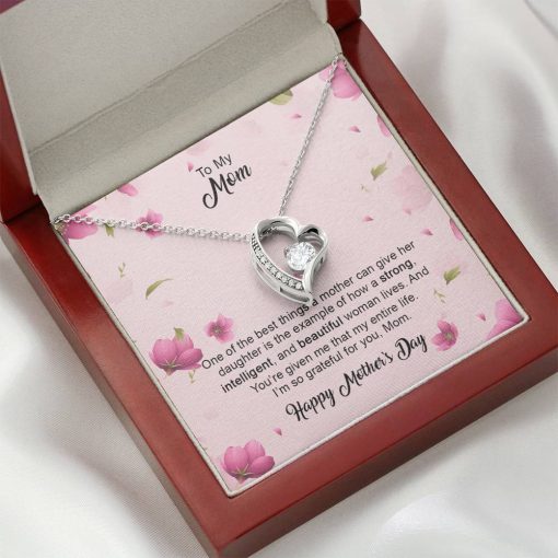 Gearhumans 3D To My Loving Mom Happy Mothers Day Forever Love Necklace GS2604216 ShineOn Fulfillment