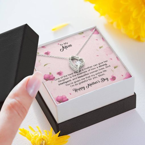 Gearhumans 3D To My Loving Mom Happy Mothers Day Forever Love Necklace GS2604216 ShineOn Fulfillment