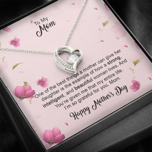 Gearhumans 3D To My Loving Mom Happy Mothers Day Forever Love Necklace GS2604216 ShineOn Fulfillment