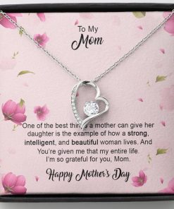 Gearhumans 3D To My Loving Mom Happy Mothers Day Forever Love Necklace GS2604216 ShineOn Fulfillment Standard Box 
