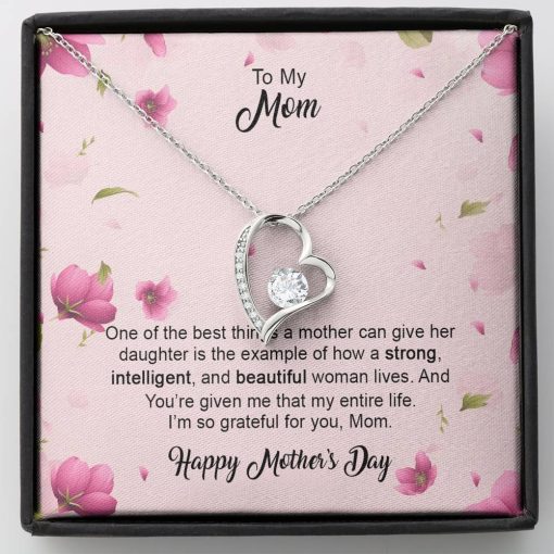Gearhumans 3D To My Loving Mom Happy Mothers Day Forever Love Necklace GS2604216 ShineOn Fulfillment Standard Box