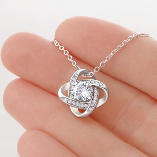 Gearhumans 3D To My Mother Happy Mothers Day Love Knot Necklace GS2204219 ShineOn Fulfillment