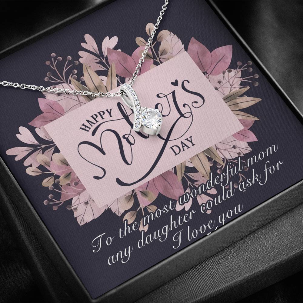Gearhumans 3D To My Wonderful Mom Happy Mothers Day Alluring Beauty Necklace 2 Gearhumans 3D To My Wonderful Mom Happy Mothers Day Alluring Beauty Necklace GS22042111 ShineOn Fulfillment