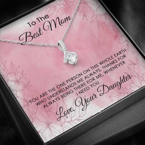 Gearhumans 3D To The Best Mom Happy Mothers Day Alluring Beauty Necklace GS2204216 ShineOn Fulfillment
