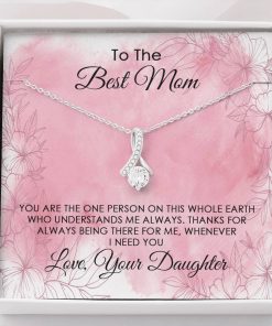 Gearhumans 3D To The Best Mom Happy Mothers Day Alluring Beauty Necklace GS2204216 ShineOn Fulfillment Standard Box 