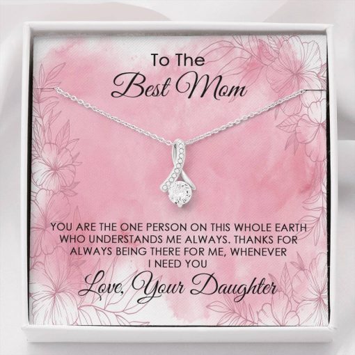 Gearhumans 3D To The Best Mom Happy Mothers Day Alluring Beauty Necklace GS2204216 ShineOn Fulfillment Standard Box