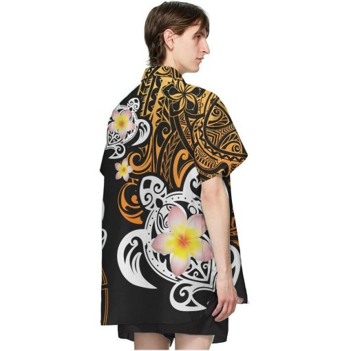 Gearhumans 3D Turtle Plumeria Polynesian Hawaii Shirt ZZ02046 Hawai Shirt