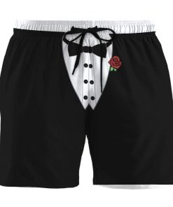 Gearhumans 3D Tuxedo Custom Beach Shorts GS25062 Men Shorts Men Shorts S 