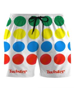 Gearhumans 3D Twister Game Custom Beach Shorts Swim Trunks GS11052127 Men Shorts Men Shorts S 