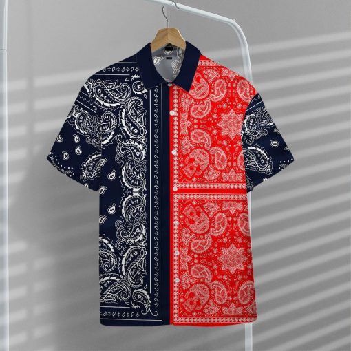 Gearhumans 3D Two Paisley Bandanas Hawaii Shirt ZK0705217 Hawai Shirt