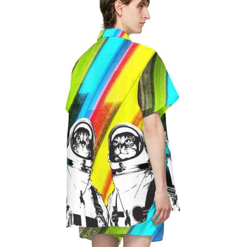 Gearhumans 3D Two Spacecats Custom Hawaii Shirt GO13052130 Hawai Shirt