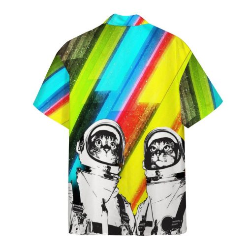 Gearhumans 3D Two Spacecats Custom Hawaii Shirt GO13052130 Hawai Shirt