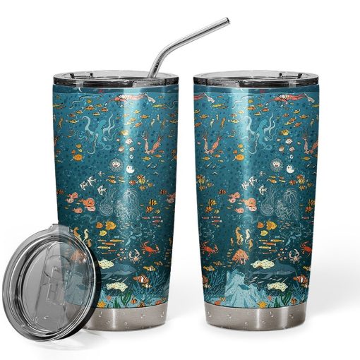 Gearhumans 3D Under The Sea Population Scuba Diving Tumbler ZK1205214 Tumbler