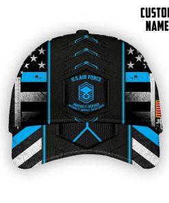 Gearhumans 3D US Air Force Veteran Custom Name Custom Rank Classic Cap GW1005212 Cap Cap 