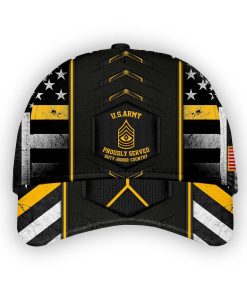 Gearhumans 3D US Army Veteran Custom Name Custom Rank Classic Cap GW1005211 Cap Cap 