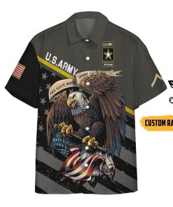 Gearhumans 3D US Army Veteran Custom Rank Short Sleeve Shirts GW06057 Hawai Shirt Short Sleeve Shirt S 
