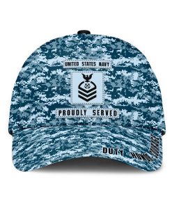 Gearhumans 3D US Navy Veteran Custom Name And Custom Rank Cap GW02045 Cap Cap