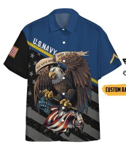 Gearhumans 3D US Navy Veteran Custom Rank Short Sleeve Shirts GW060512 Hawai Shirt Short Sleeve Shirt S 