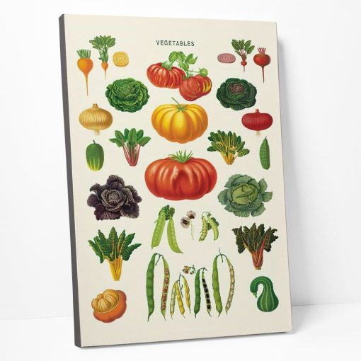 Gearhumans 3D Vegetables Canvas ZK1805216 Canvas