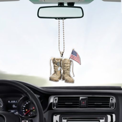 Gearhumans 3D Veteran Boots Custom Car Hanging GW0706215 Car Hanging