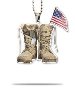 Gearhumans 3D Veteran Boots Custom Car Hanging GW0706215 Car Hanging Car Hanging/1 Pack 