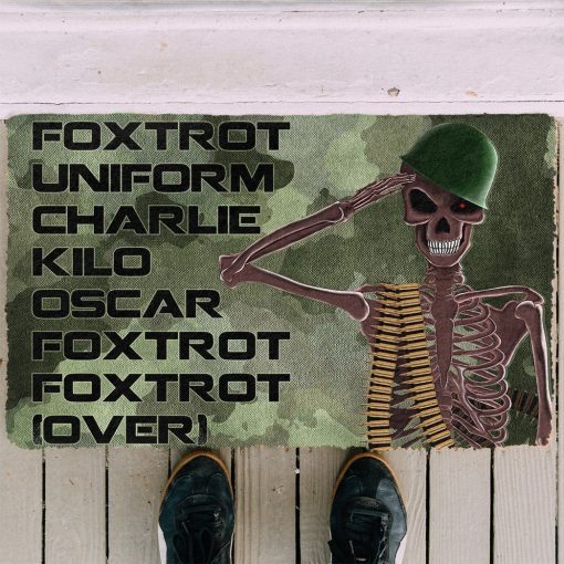 Gearhumans 3D Veteran Foxtrot Custom Doormat GW2704216 Doormat