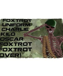 Gearhumans 3D Veteran Foxtrot Custom Doormat GW2704216 Doormat Doormat S(15,8inchx23,6inch) 