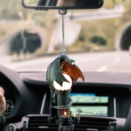 Gearhumans 3D Warrming Casstle Dragon Car Hanging GJ24052102 Car Hanging