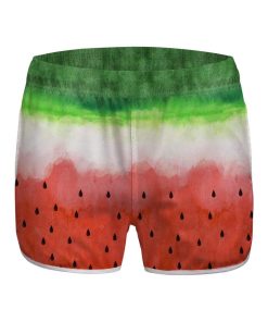 Gearhumans 3D Watermelon Custom Women Beach Shorts Swim Trunk GW28073 Women Shorts Women Shorts XS