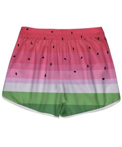 Gearhumans 3D Watermelon Summer Custom Women Beach Shorts Swim Trunk GV28074 Women Shorts Women Shorts XS