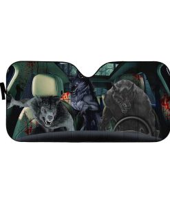 gearhumans 3D Werewolf Custom Car Auto Sunshade GL06088 Auto Sunshade 57''x27.5'' 