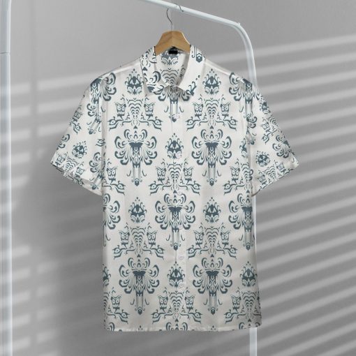 Gearhumans 3D White Haunted Mansion Hawaii Shirt ZK1705212 Hawai Shirt