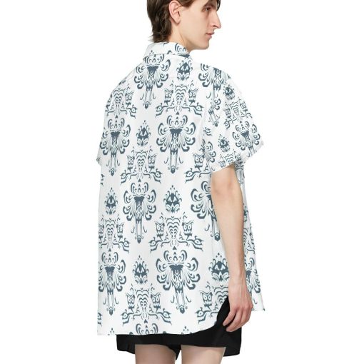 Gearhumans 3D White Haunted Mansion Hawaii Shirt ZK1705212 Hawai Shirt