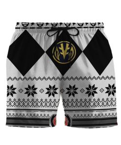 Gearhumans 3D White Power Ranger Hawaii Shorts ZB260320 Men Shorts S 