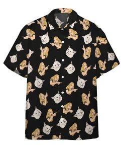 Gearhumans 3D Woman Yelling At A Cat Custom Hawaii Shirt GO18052124 Hawai Shirt Short Sleeve Shirt S