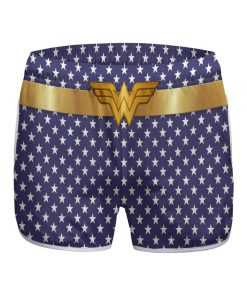 Gearhumans 3D Wonder Woman Hippie Custom womens Beach Shorts Swim trunks GS280712 Women Shorts Women Shorts XS