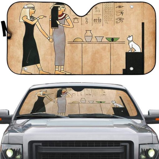 gearhumans 3D Yelling At A Cat Custom Car Auto Sunshade GN11072 Auto Sunshade