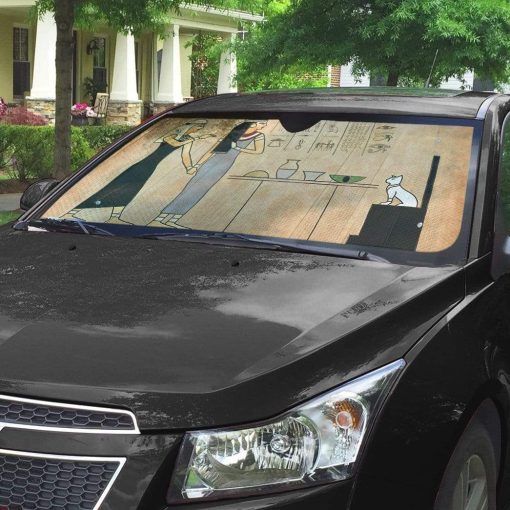 gearhumans 3D Yelling At A Cat Custom Car Auto Sunshade GN11072 Auto Sunshade