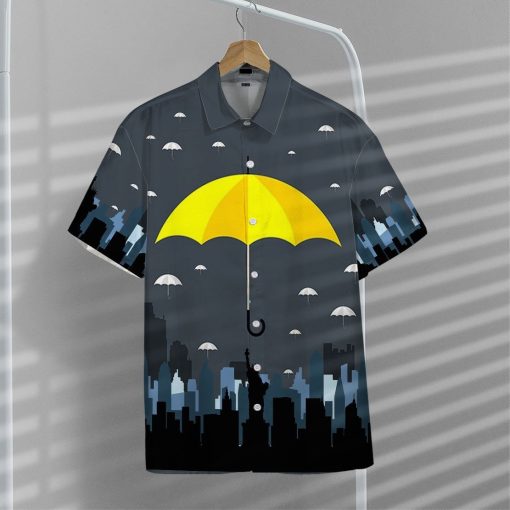 Gearhumans 3D Yellow Umbrella Hawaii Shirt ZK0605214 Hawai Shirt