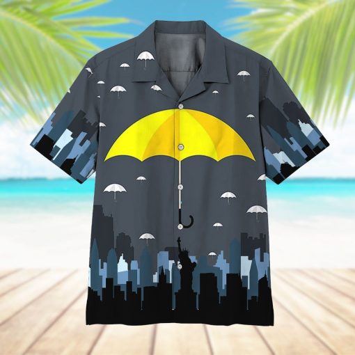 Gearhumans 3D Yellow Umbrella Hawaii Shirt ZK0605214 Hawai Shirt