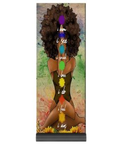 Gearhumans 3D Yoga African American With 7 Chakras Custom Yoga Mat GS17062127 Yoga Mat Yoga Mat 71.37"x26.52" 