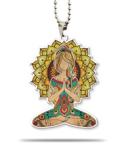 Gearhumans 3D Yoga IM Mostly Peace Custom Car Hanging GW1706219 Car Hanging Car Hanging/1 Pack 