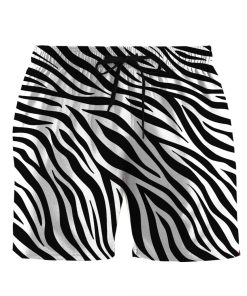 Gearhumans 3D Zebra Custom Beach Shorts Swim Trunks GO17052113 Men Shorts Men Shorts S 