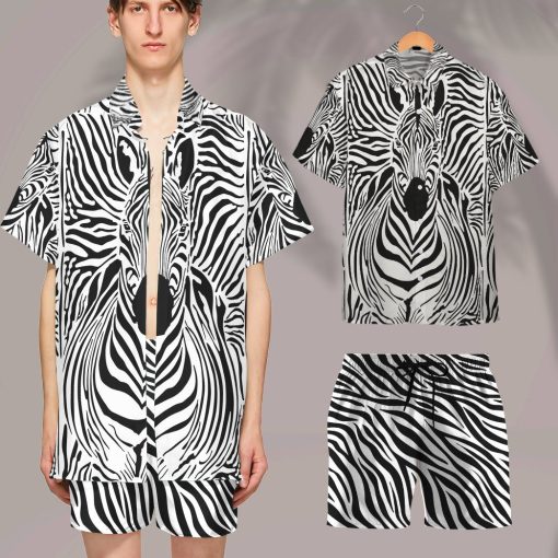 Gearhumans 3D Zebra Custom Hawaii Shirt GO17052112 Hawai Shirt